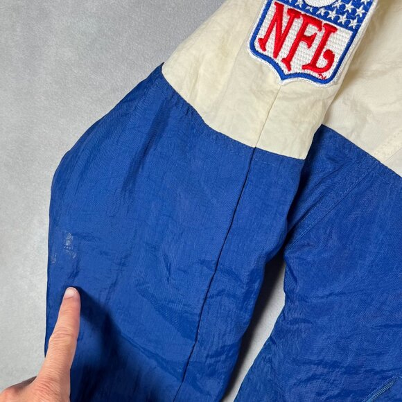 Vintage Apex Pro Line Dallas Cowboys Jacket Mens Small Blue Gray NFL 90s - Picture 10 of 16